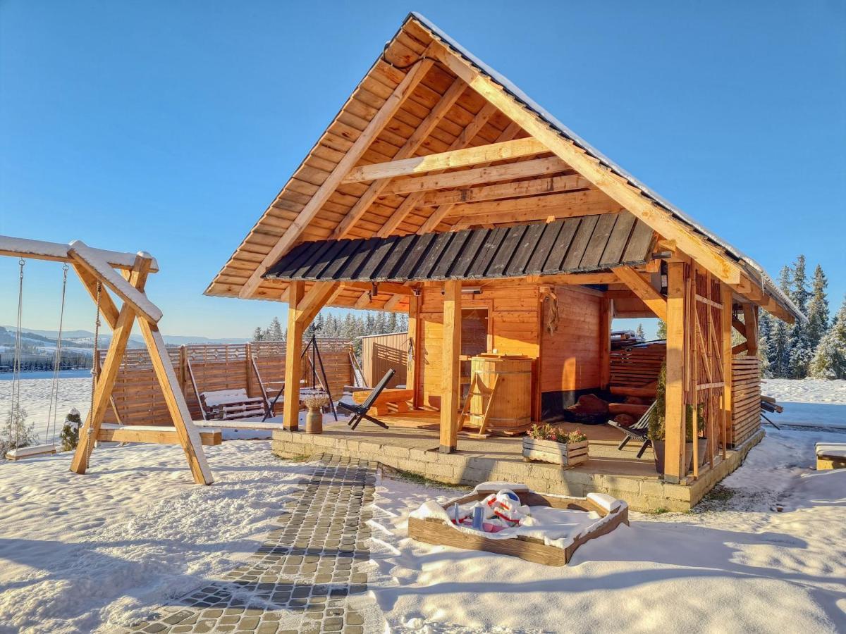 Domek W Zebie Z Jacuzii I Sauna W Cenie Zab Exteriör bild