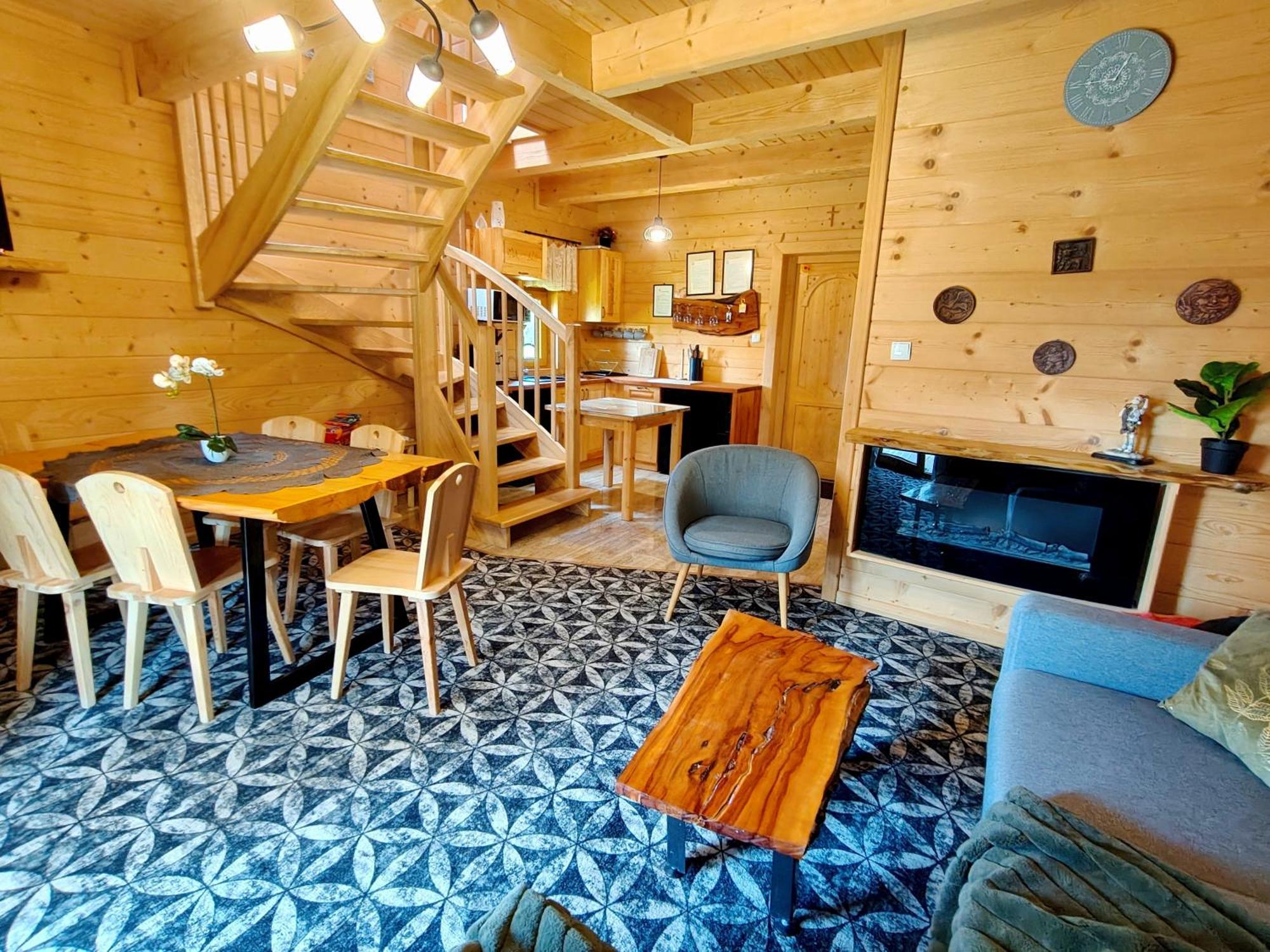 Domek W Zebie Z Jacuzii I Sauna W Cenie Zab Exteriör bild
